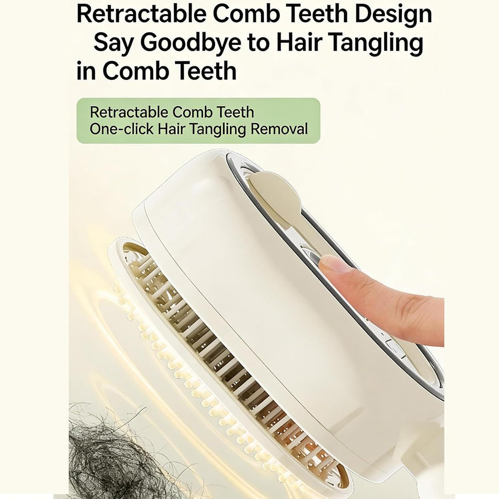 Steam Hair Brush, Detangling Rechargeable Comb with Oil || فرشاة شعر بالبخار، مشط قابل للشحن لفك التشابك مع خاصية استخدام الزيت