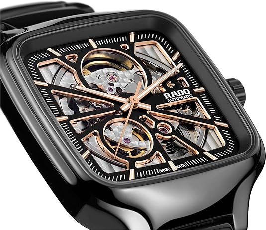 True Square Automatic Open Heart - Unisex Swiss Watch || قلب مفتوح تلقائي مربع حقيقي