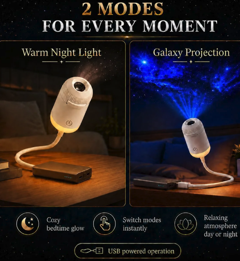 portable mini USB starry sky projection lamp