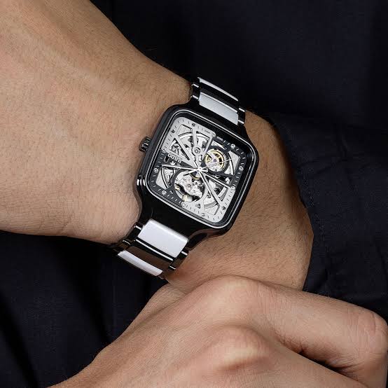 True Square Automatic Open Heart - Unisex Swiss Watch || قلب مفتوح تلقائي مربع حقيقي